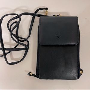 - Michael Stevens Leather Crossbody Wallet Purse